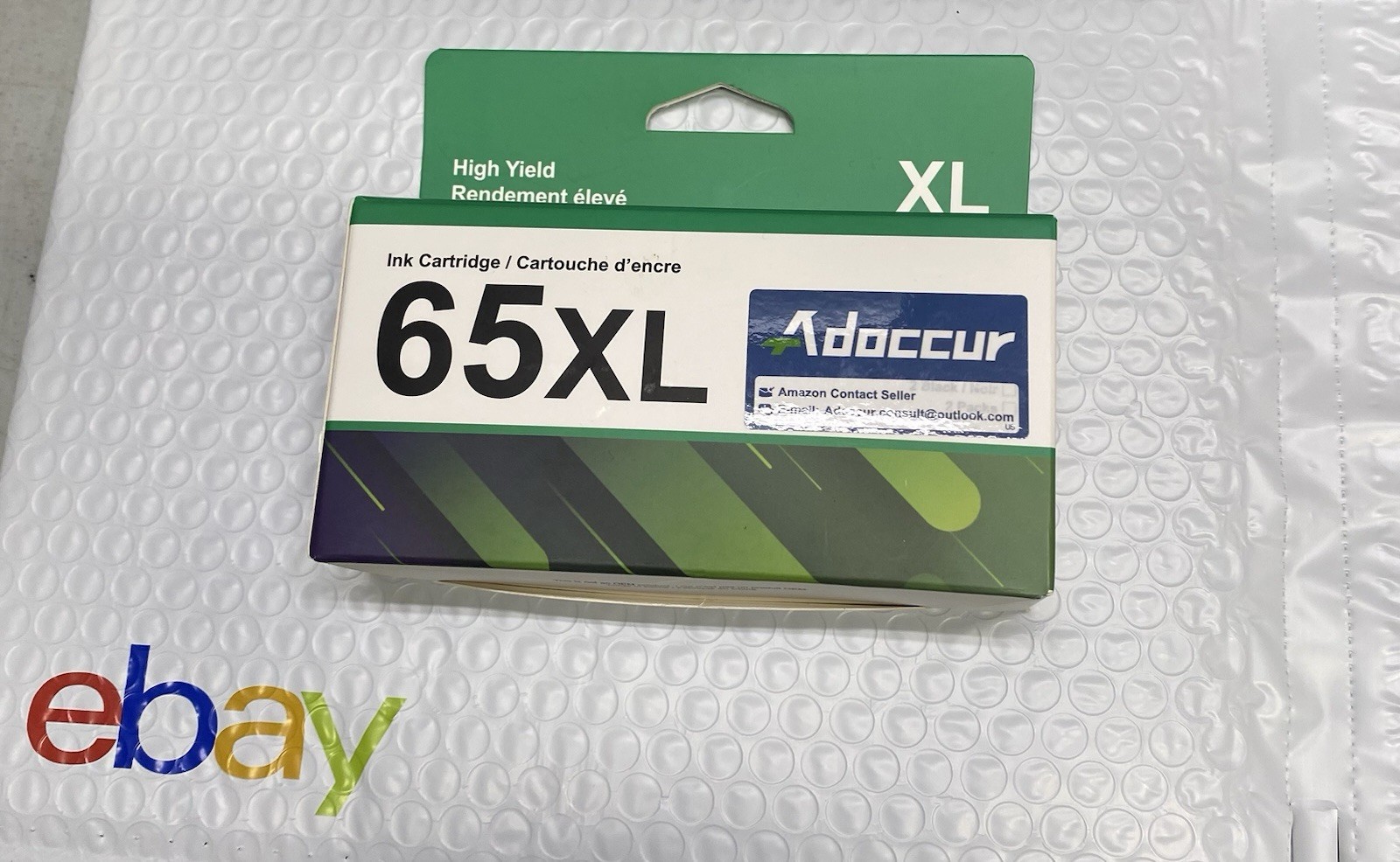 65XL 1 Black,1 Color ink Cartridge Exp 12/25/2026 Free Shipping.