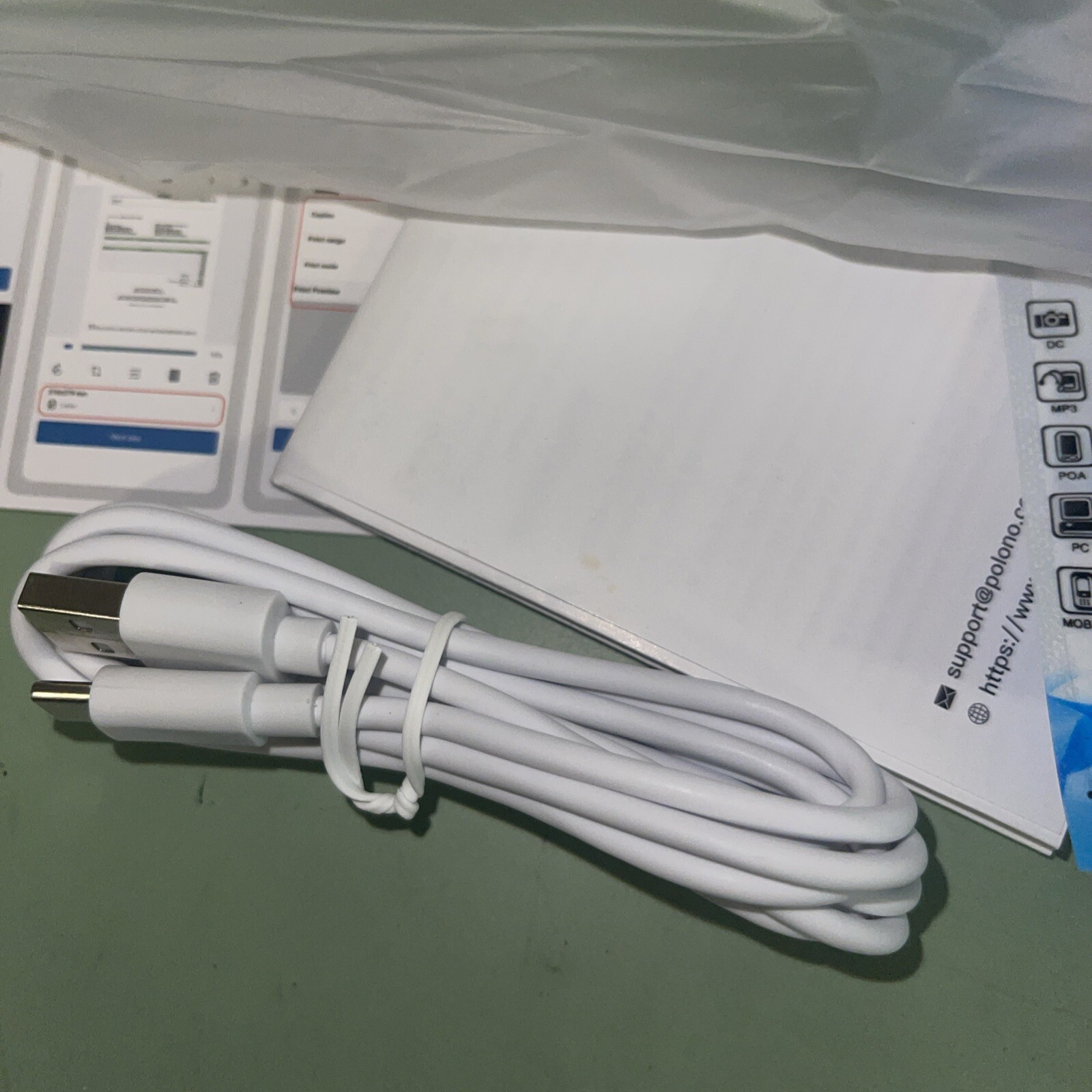POLONO Portable Printer Wireless for Travel, D810 Bluethooth Thermal Printer