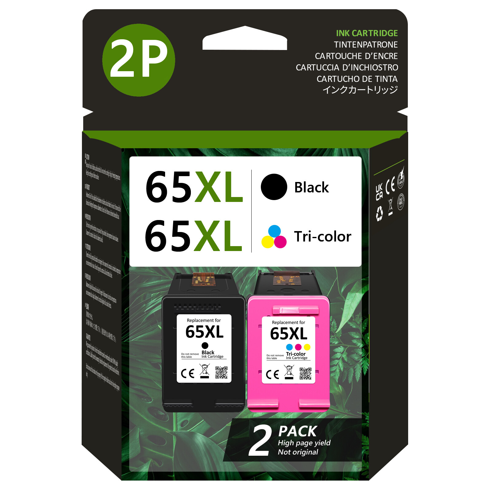 65XL Ink Cartridge for HP 65 Deskjet 2600 2635 2652 3755 ENVY 5052 5000 5055 lot