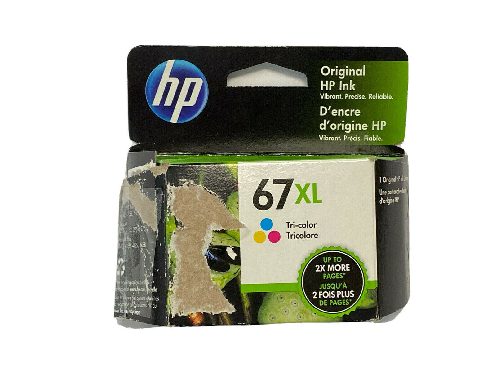 HP 67XL High Yield Tri-Color Original Ink Cartridge(3YM58AN) exp 7.27