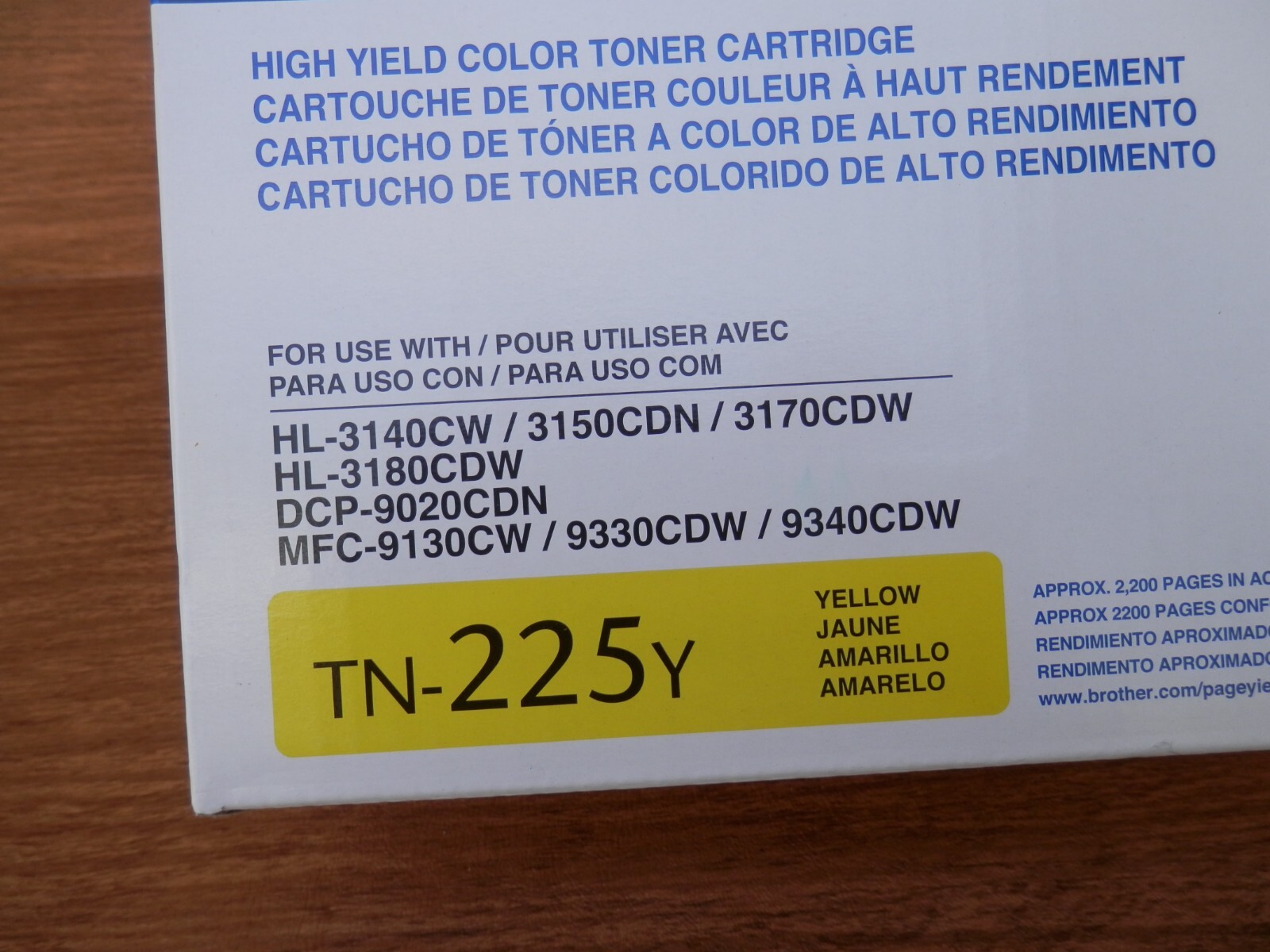 4 New Brother Color Pack Toner Blk, Yel, Blue, Pink Free Shipping