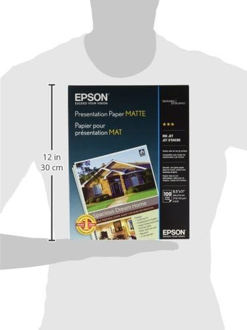 Presentation Paper Matte, 8.5 X 11 Inch, 100 Count (S041062), White