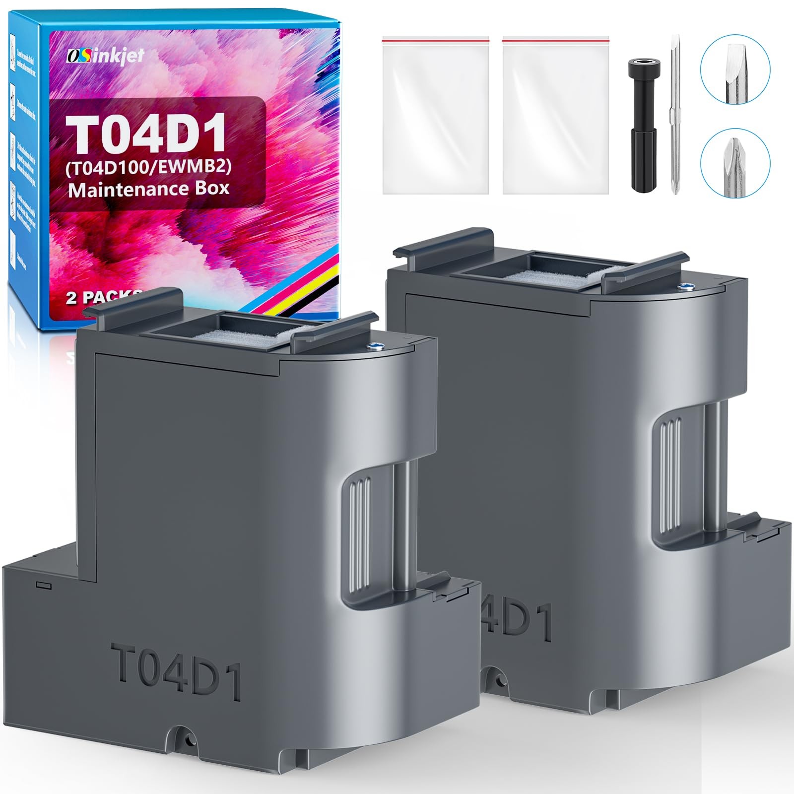 T04D1 T04D100 Ink Maintenance Box Compatible For ET15000 ET3850 ET4850 Box