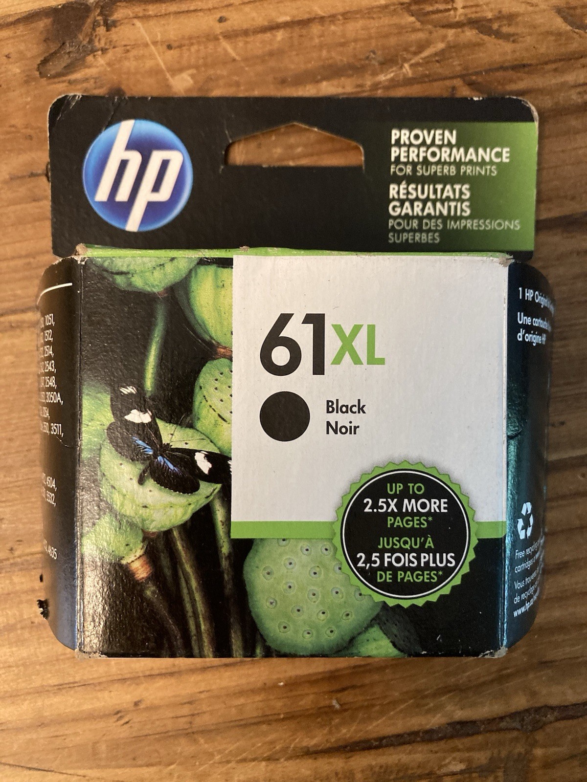 HP 61XL Black Ink (CH563WN) Cartridge Genuine exp: 06/2021
