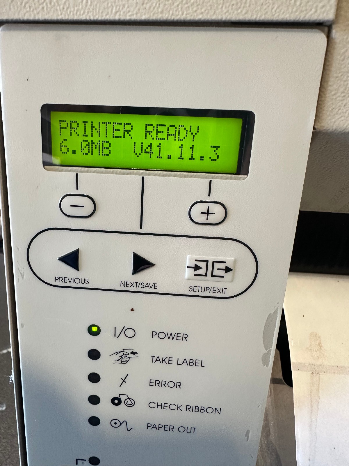 Zebra 105SL Thermal Transfer Label Printer 10500-2001-0000 -Tested & Working