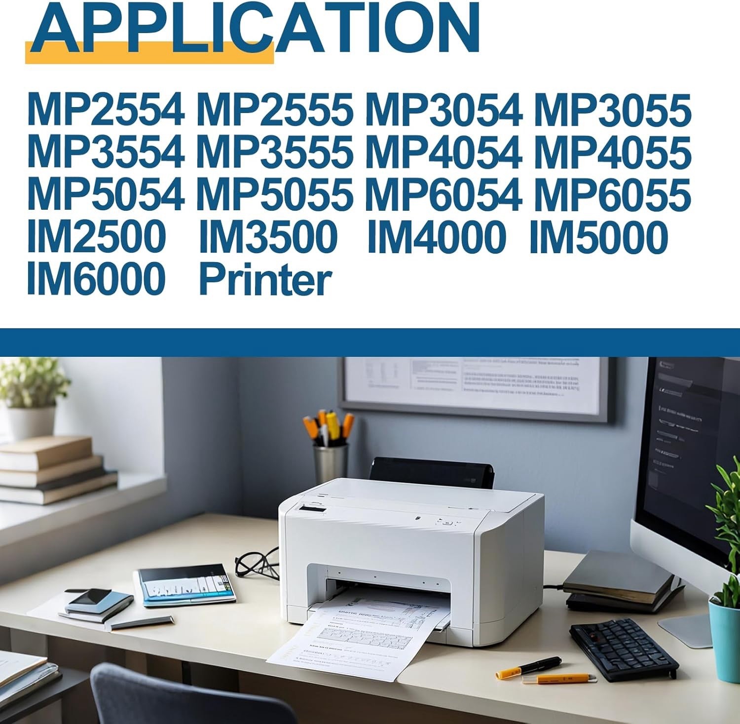 MP2554 MP3554 Toner Black Cartridge 2-Pack MP3054 MP3055 MP3554 MP3555