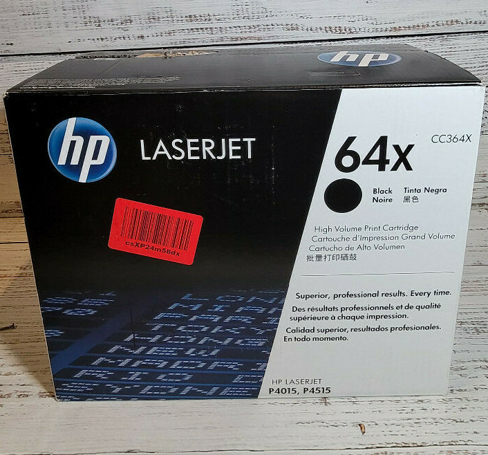 HP 64X High Yield Black Original LaserJet Toner Cartridge, CC364X