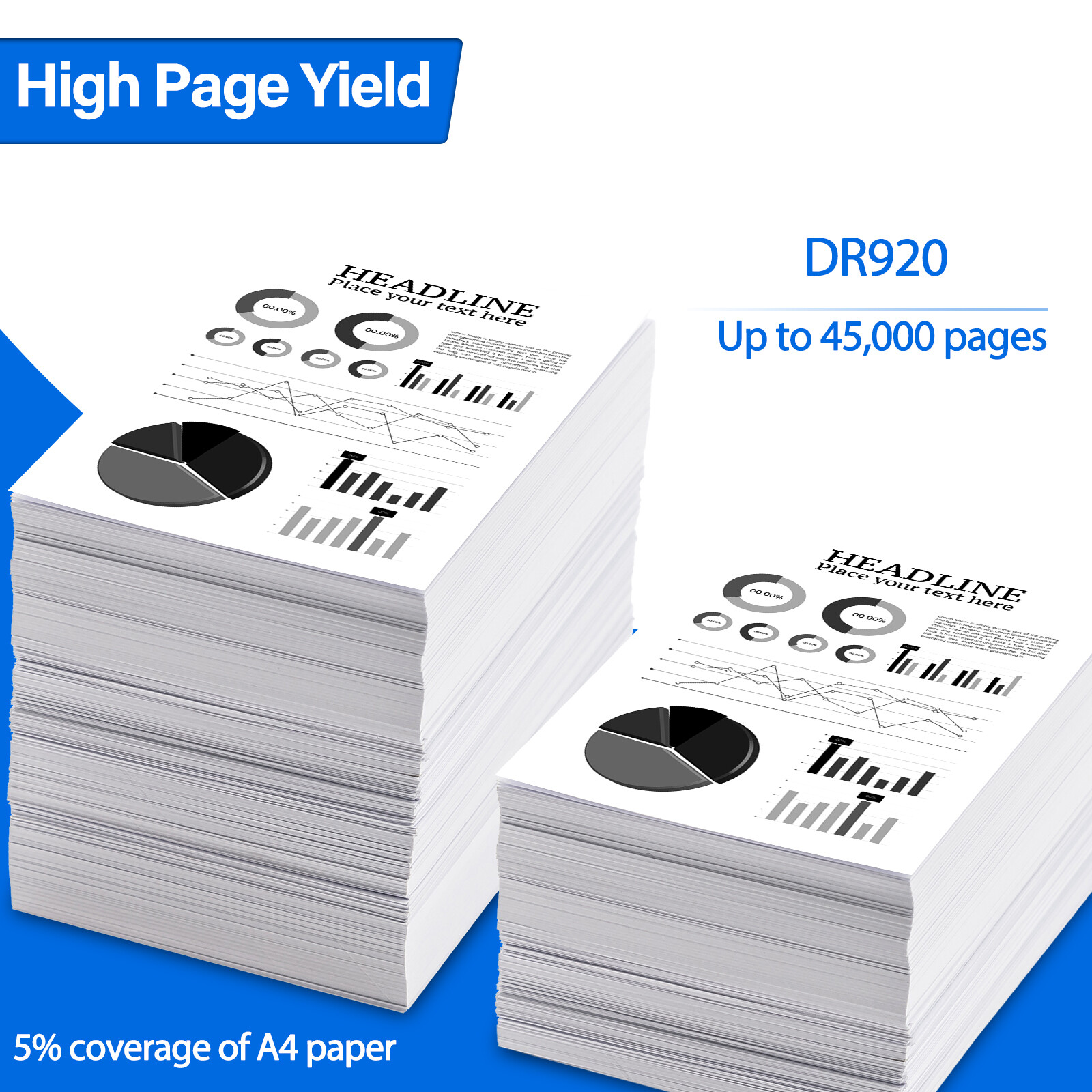 4PK DR920 DR-920 Drum Compatible with Brother HL-L5215DW HL-L6210DW HL-L5210DN