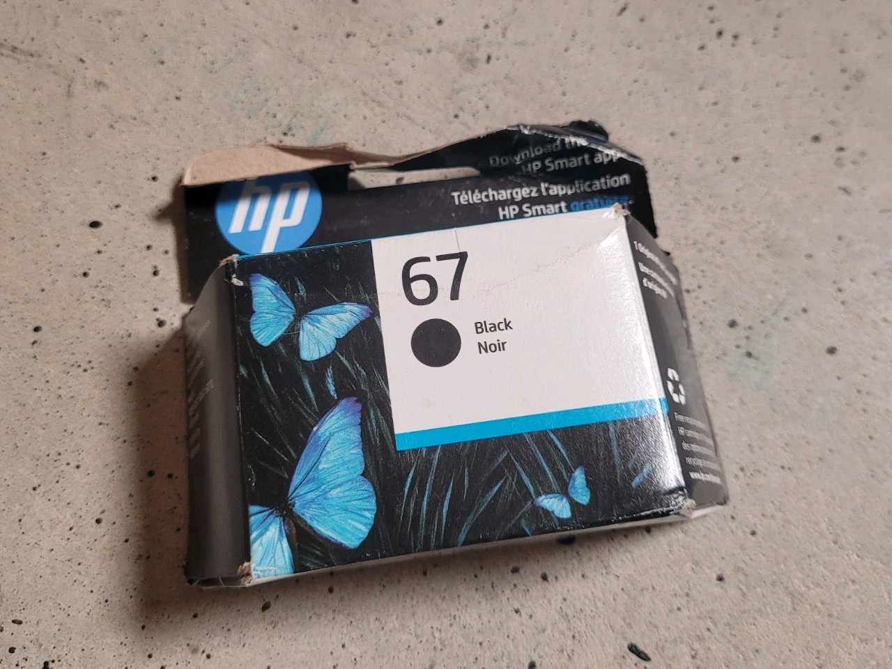 New Genuine HP 67 Black Ink Cartridge EXP 1/2027 Sealed