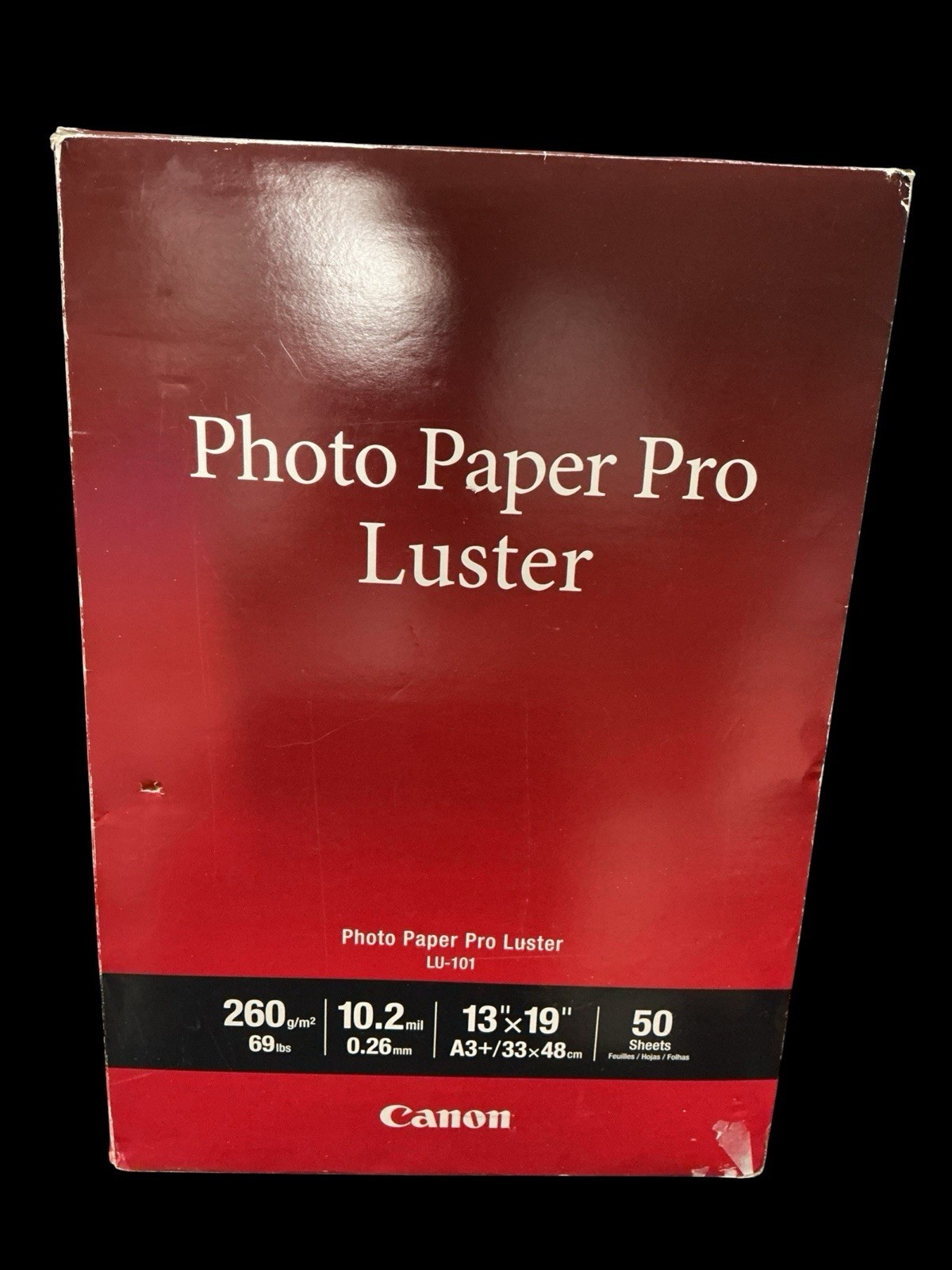 Canon Photo Paper Pro Luster Professional LU-101 13×19 A3 +/33 x 48cm 50 Sheets