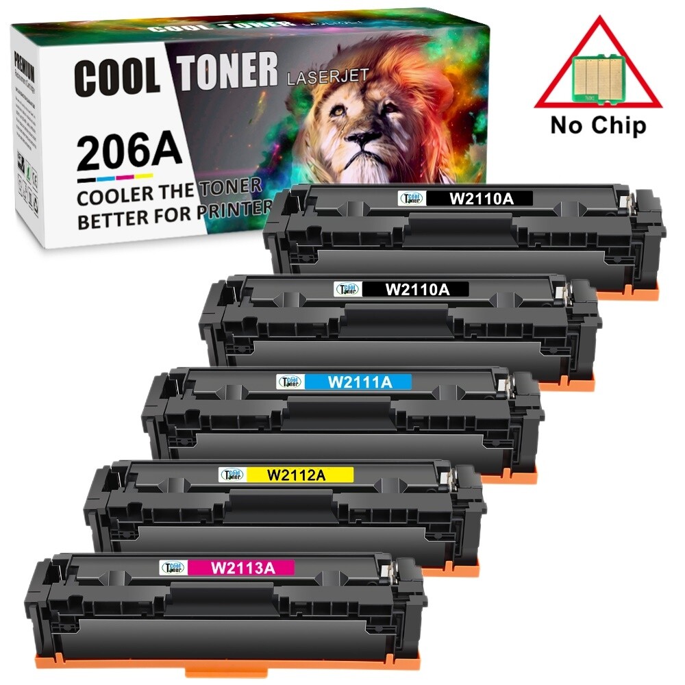 W2110A Toner For HP Color Laserjet 206A Pro MFP M283fdw M283cdw M255dw No Chip