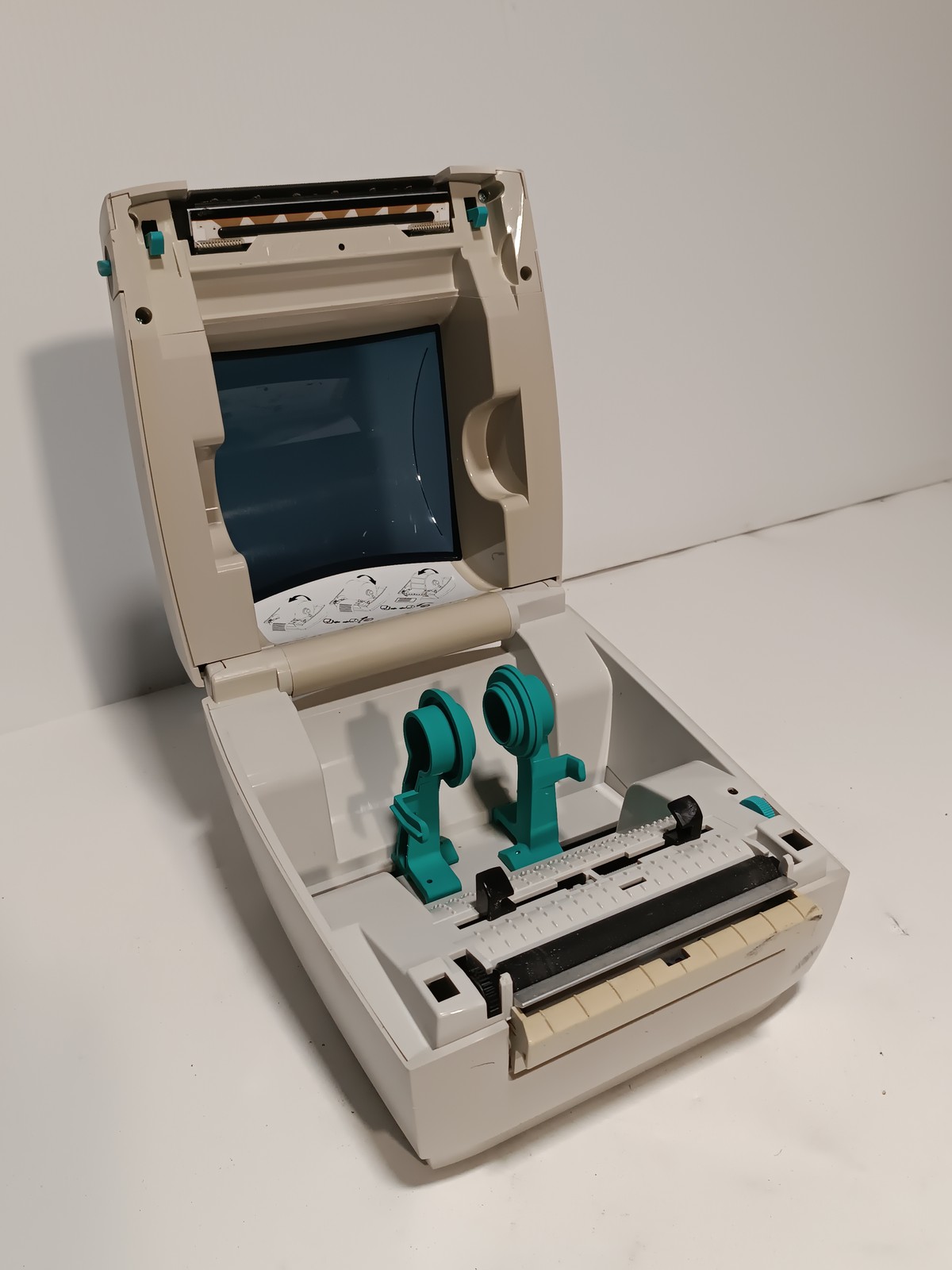 Zebra LP2844 thermal label printer USB serial parallel as shown no power adapter