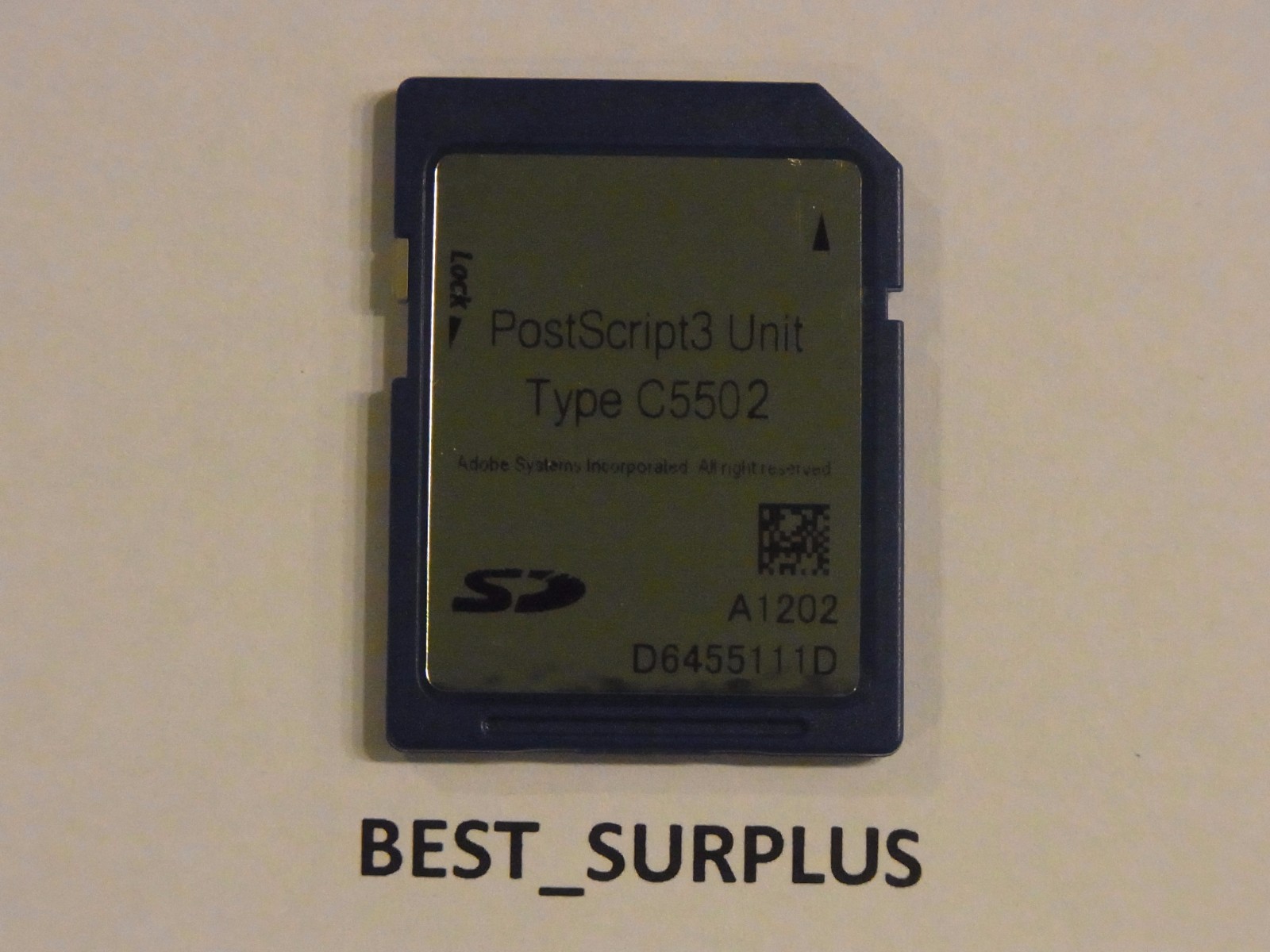 RICOH SAVIN LANIER POSTSCRIPT TYPE C5502 MP C3002 C3502 C4502 C5502 PC# 415998