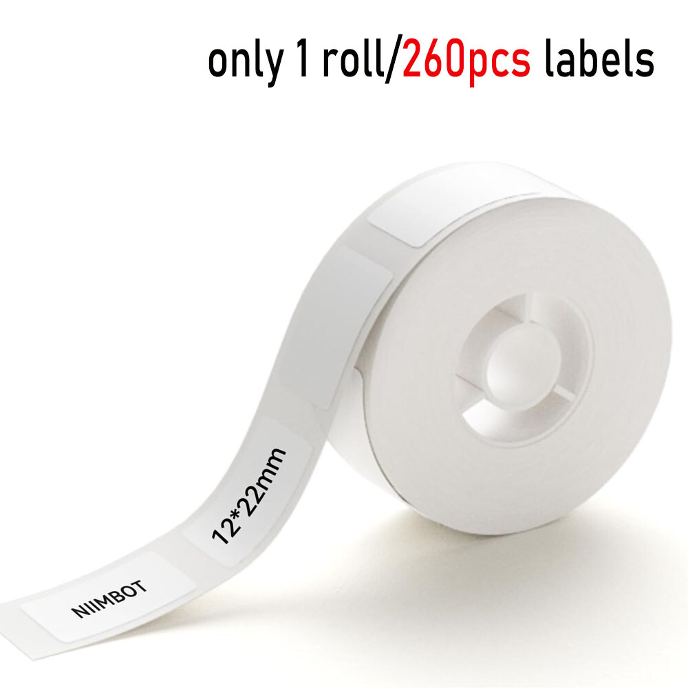 1/2 inch Label Stickers Self-Adhesive Tape Thermal Paper for NIIMBOT D110 D11