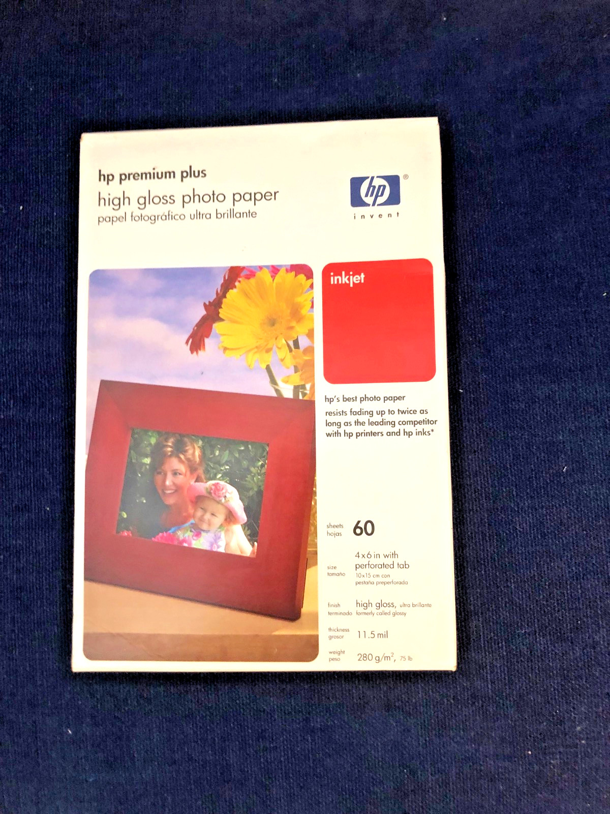 HP Premium Plus High Gloss Photo Paper q1978A For Inkjet 60 sheets 11.5 mil