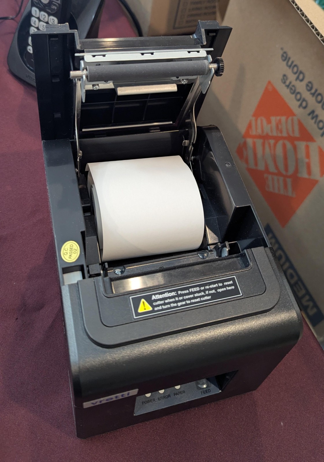 Vretti Hign Speed Thermal Printer Model v330m – 3 Extra Rolls of Paper