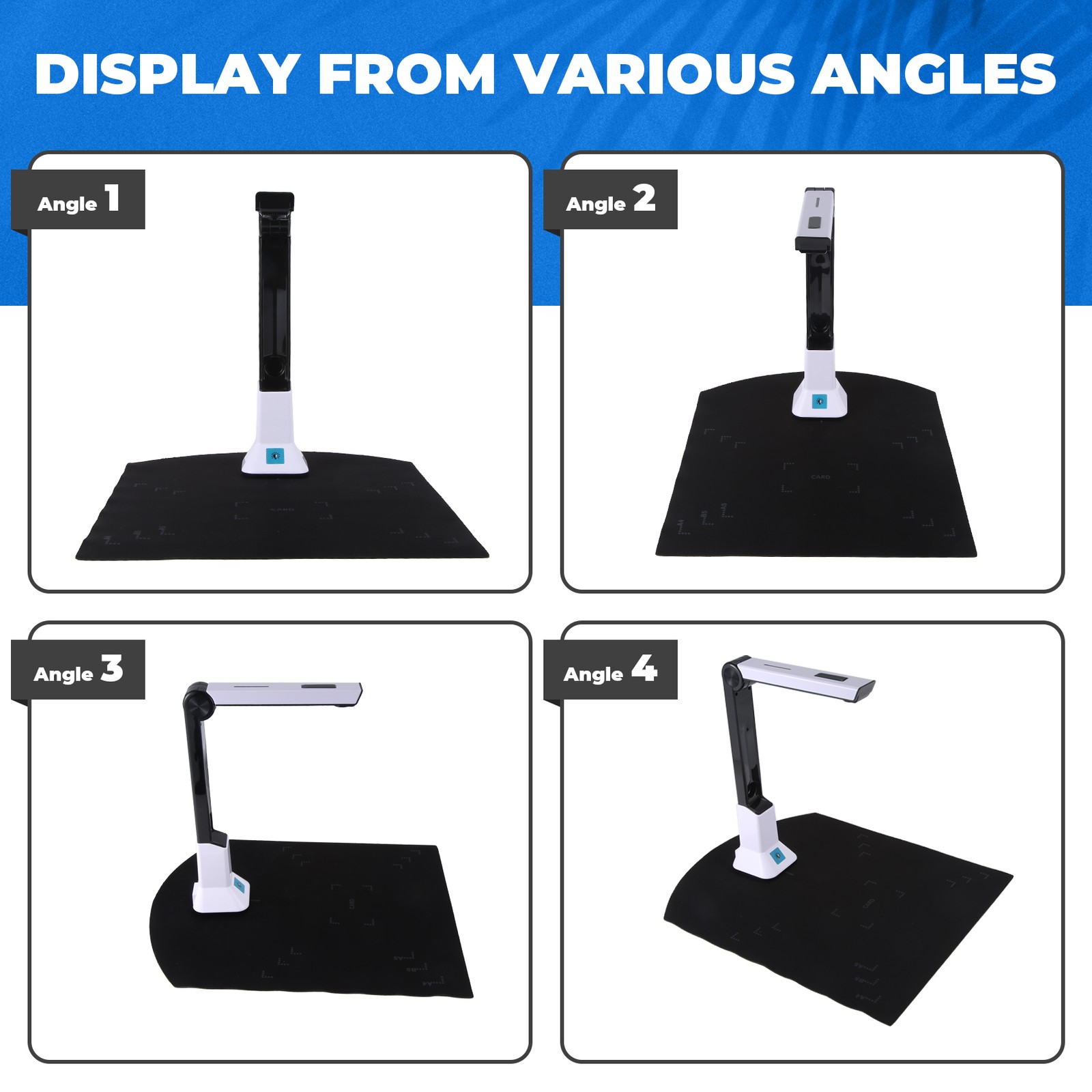 Document Camera for Teachers, Portable USB Document Camera Scanner with7885