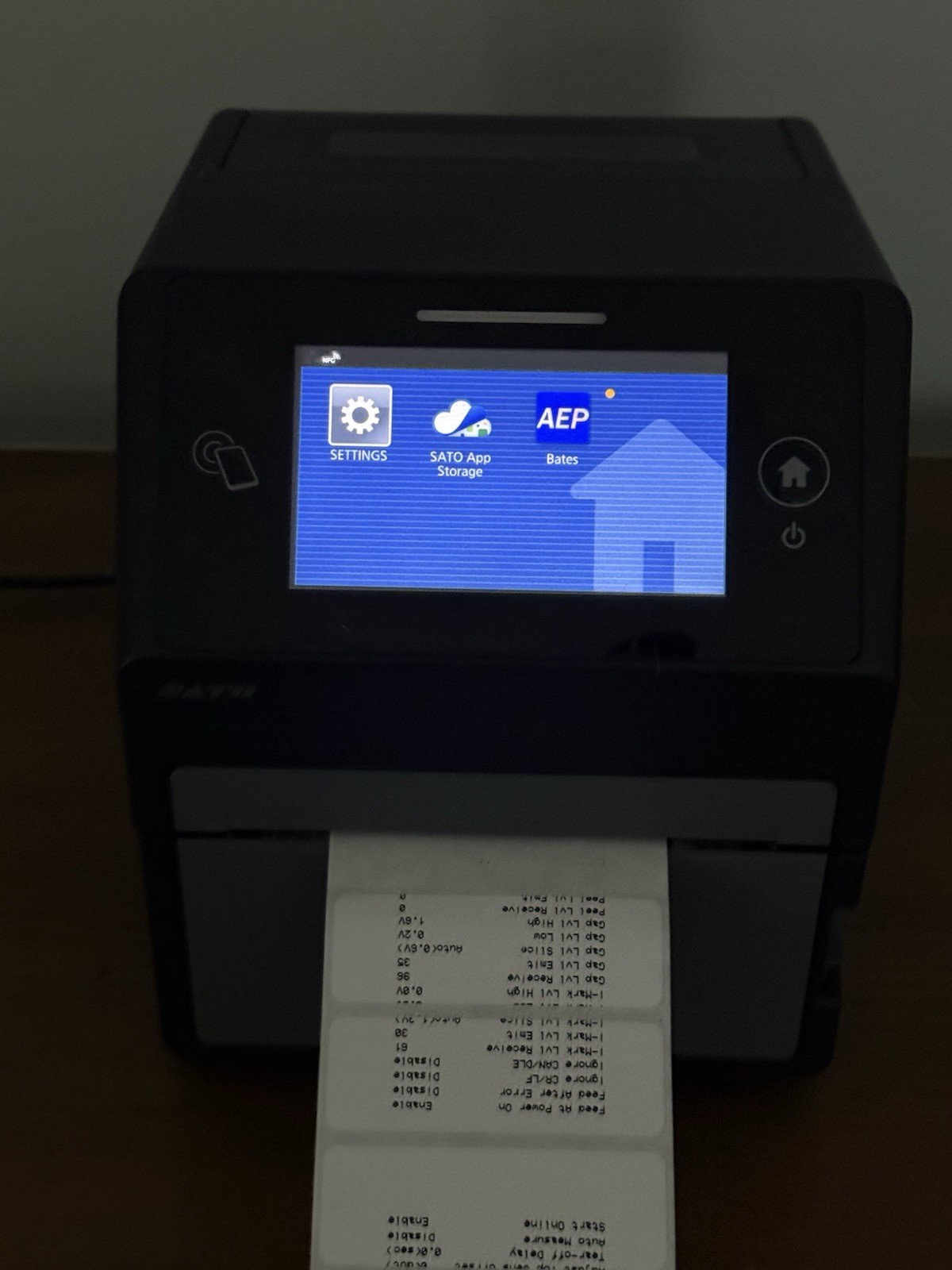 SATO CT4-LX 4″ Barcode Label Printer TT203 Ethernet USB 203 DPI TESTED w/ Cord