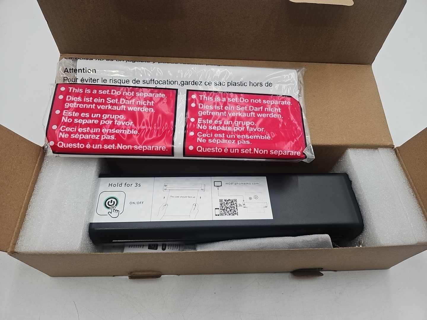 Phomemo M08F Portable Wireless Thermal Printer – Inkless A4 Document Printing