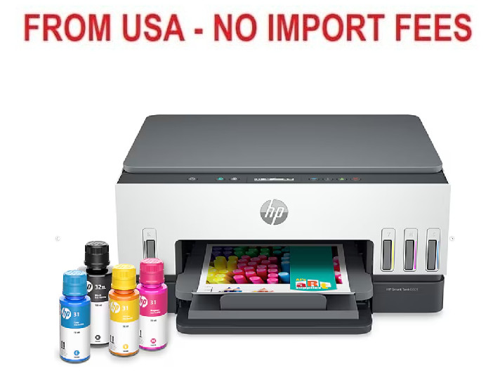 HP Smart Tank 6001 Wireless All-in-One Cartridge Free Refillable Ink Tank Printe