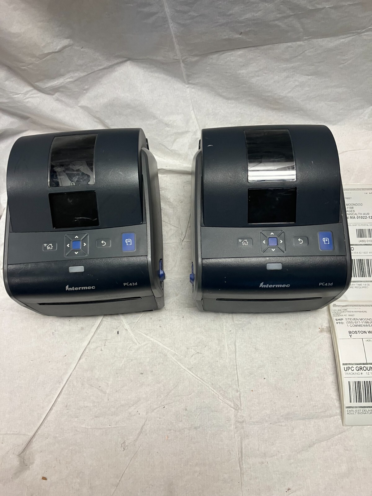 Intermec PC43D Direct Thermal Printer PC43DA0010020, FOR PARTS QTY 2