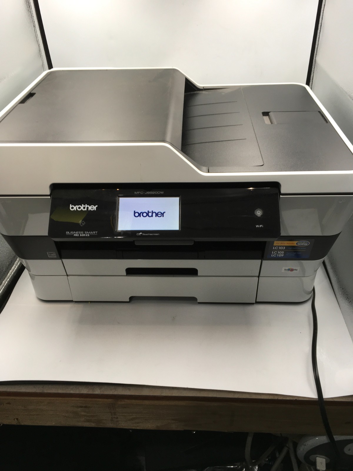 Brother MFC-J6920DW Color Inkjet Business Printer WORKS Needs PRINTHEAD As Is RS