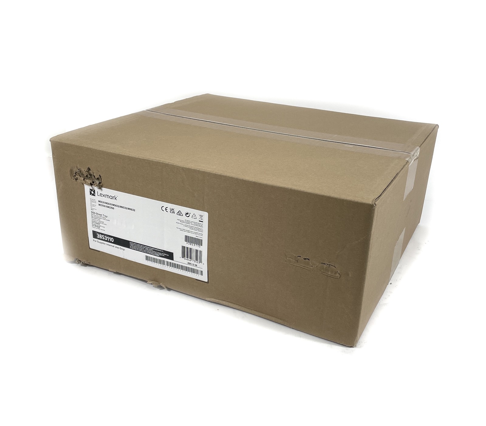 NEW Lexmark 550-Sheet Expansion Paper Tray 38S3110 for MS53x/ & MS/MX63x