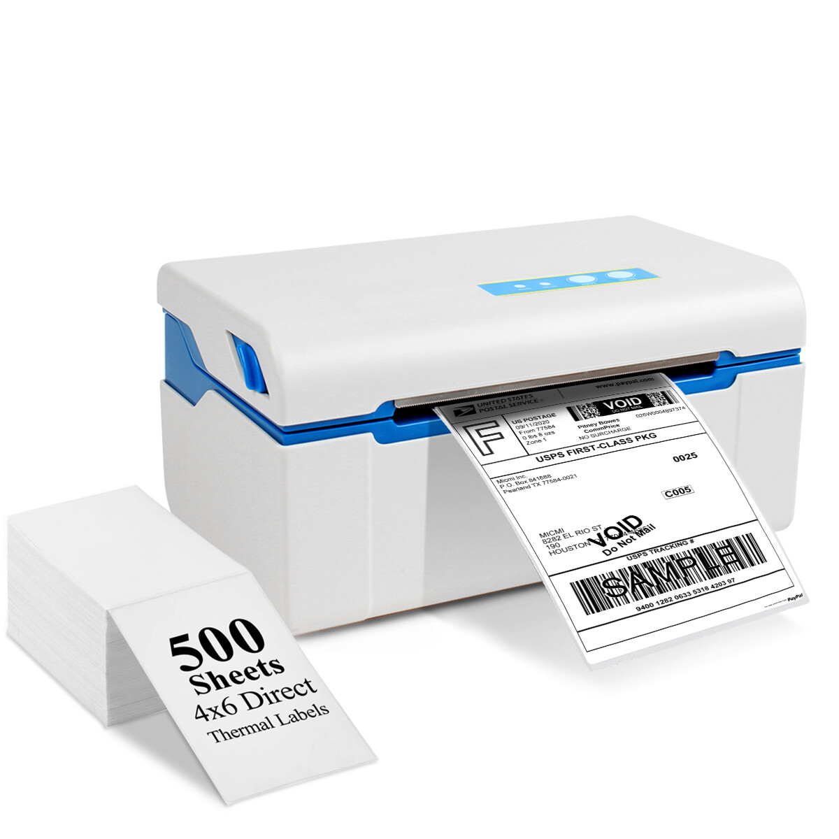 Shipping Label printer Direct Thermal Barcode Thermal Printer With 500 labels