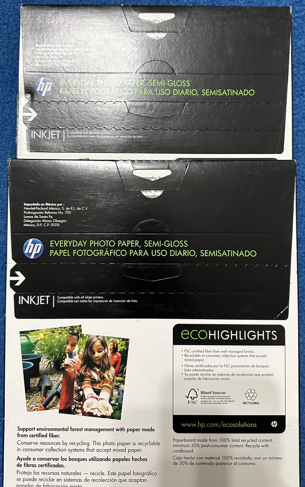 HP Q8723A Everyday Photo Paper Semi Gloss 8-1/2 x 11, 50 Sheet Pack, New!