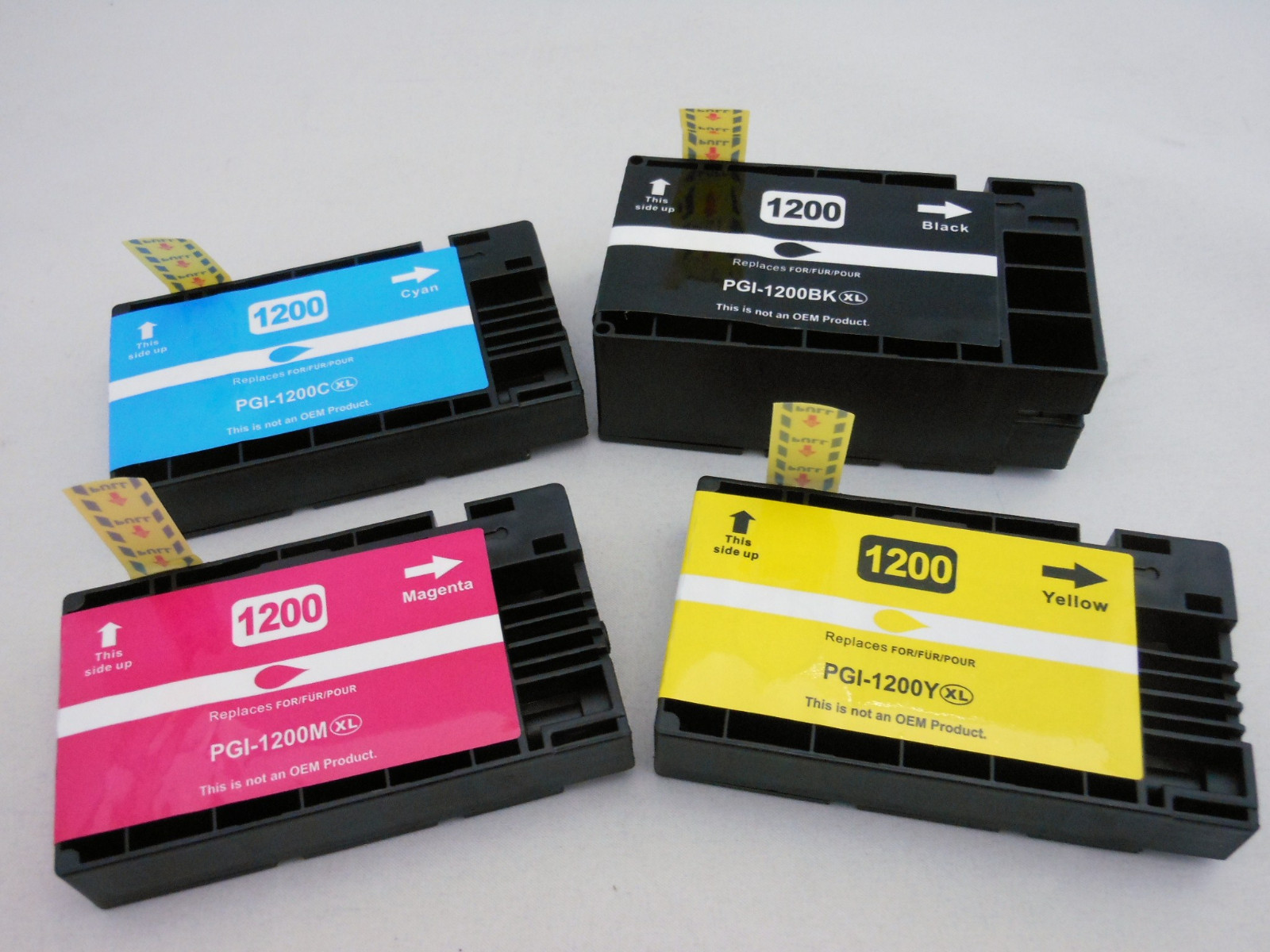 PGI 1200 XL BK C M Y Inkjet Cartridge for Canon MAXIFY MB2320 MB2020 MB2720 4PK