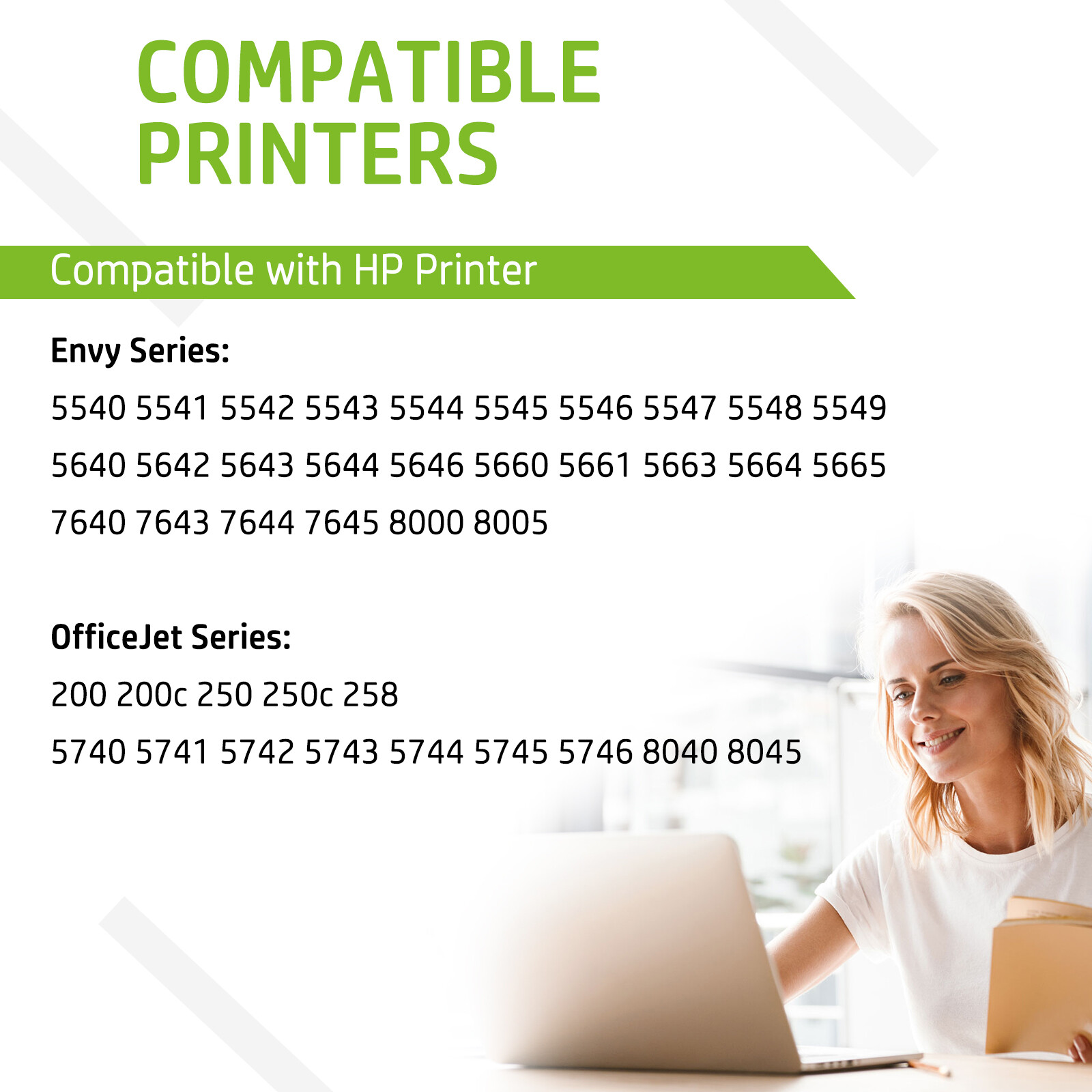 62XL XXL Ink Cartridges for HP Envy 7640 5540 5640 5660 5740 62XL Ink Printer