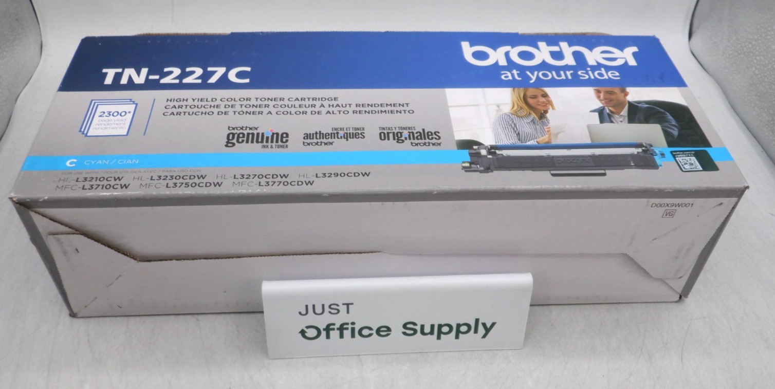 Genuine Brother TN-227C TN227C Cyan High Yield Toner Cartridge F. Shipping D