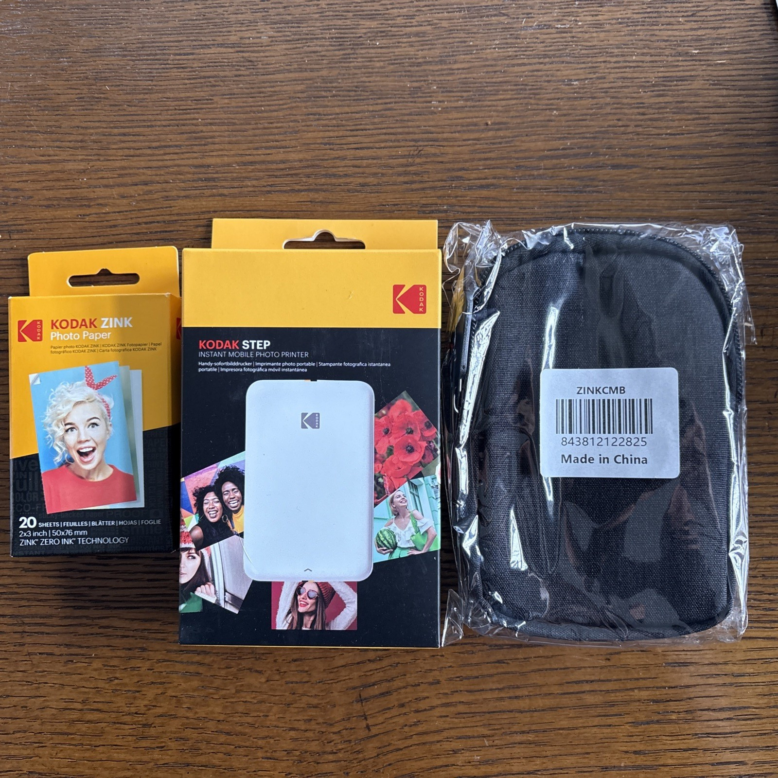 Kodak Step Mobile Instant Photo Printer 2×3″ White, Photo Paper 20 Sheets Bundle