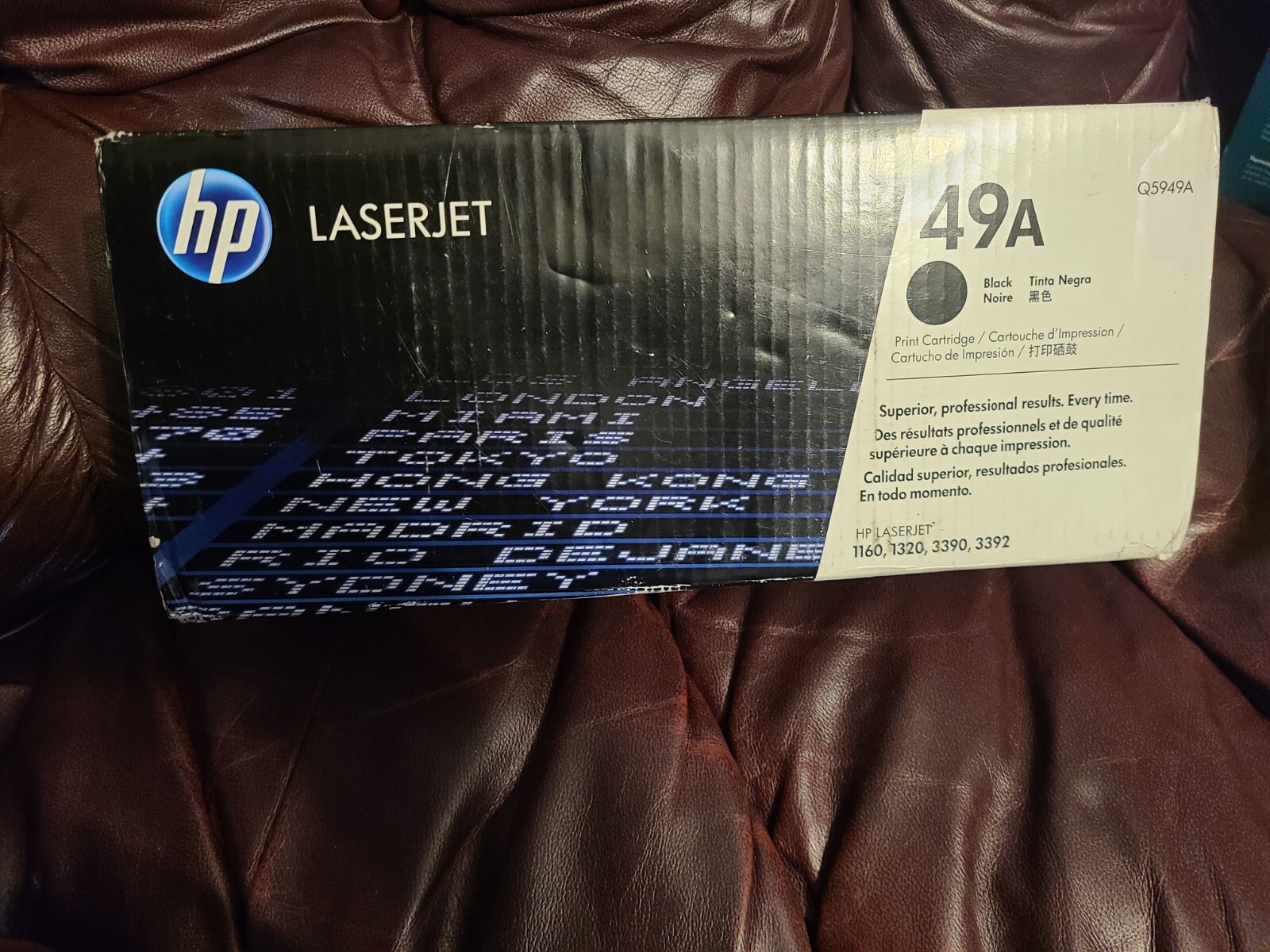 HP LaserJet 49A Black Q5949A box is open but item is new