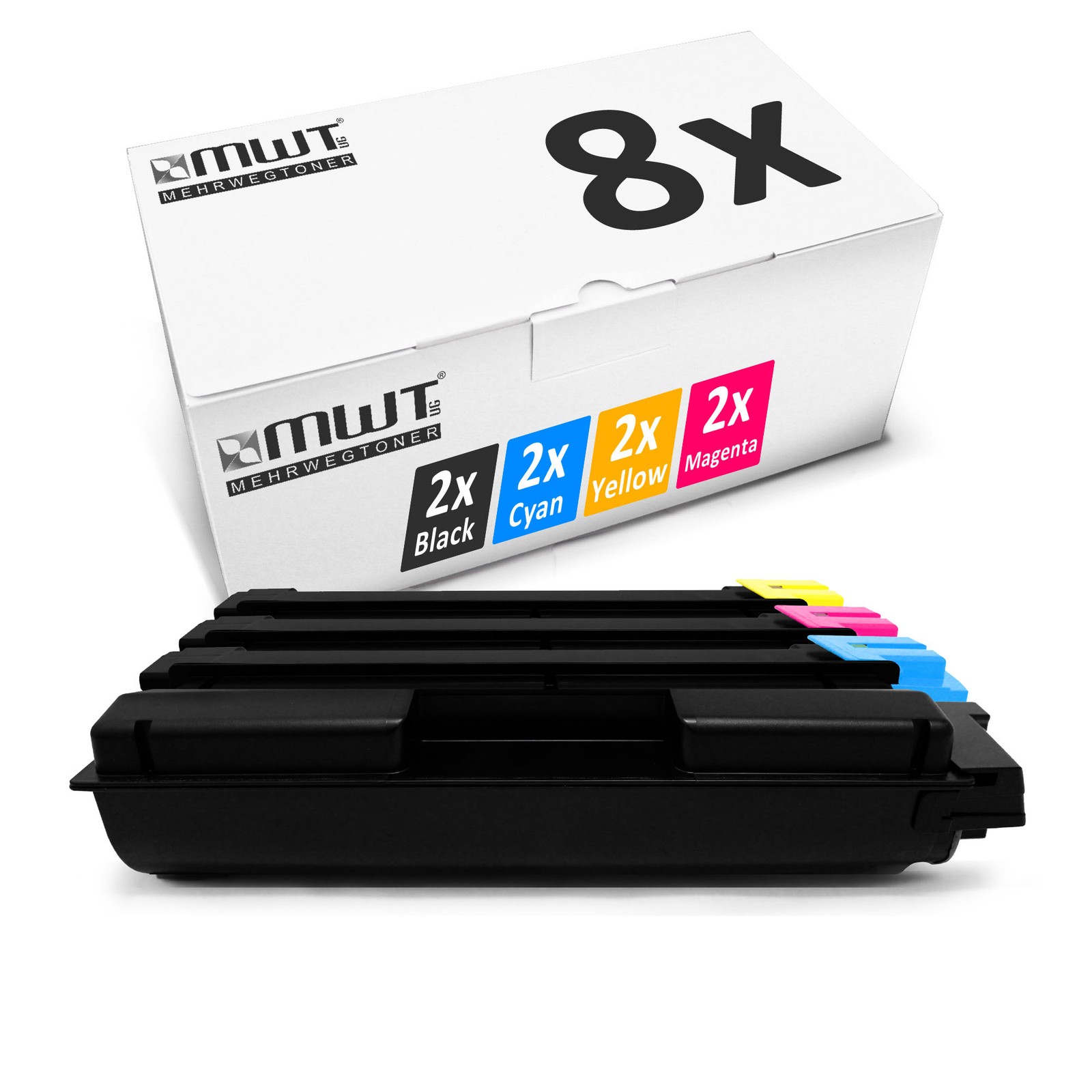 8x Toner replaces Kyocera TASKalfa 350 ci 351 ci approx. 6,000 / 12,000 pages
