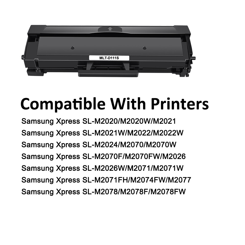 High Yield Black MLT-D111S Toner Cartridge for Samsung Xpress M2070FW M2020W lot