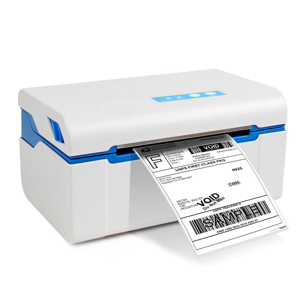 USB Shipping Label printer Direct Thermal Barcode ThermalPrinter Support Windows