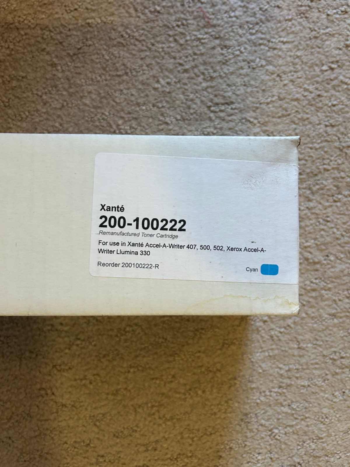 NEW Okidata Toner Ctg 52123503 Cyan for Okidata pro920WT