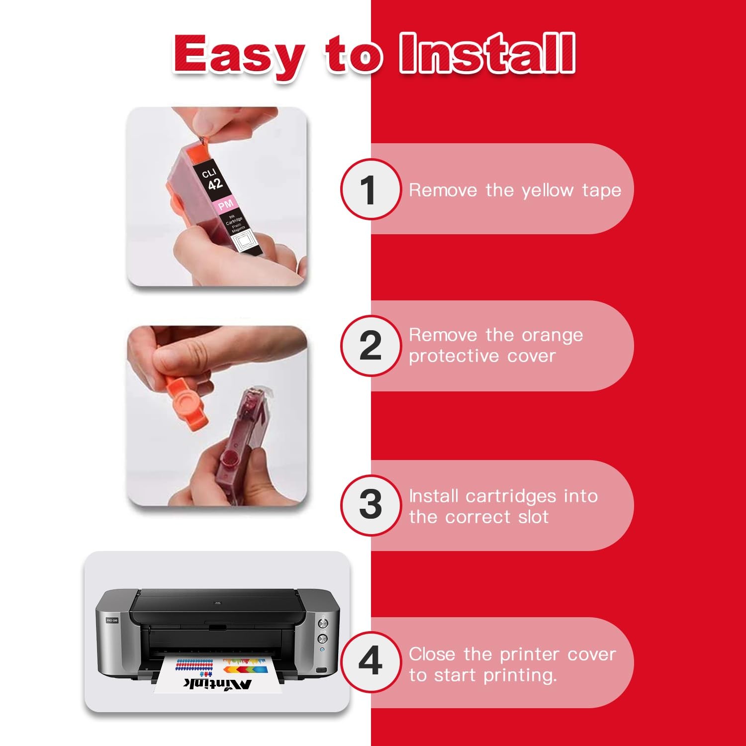 CLI42 Photo Magenta Ink Cartridge Replacement for CLI42 CLI 42PM Photo Magent…