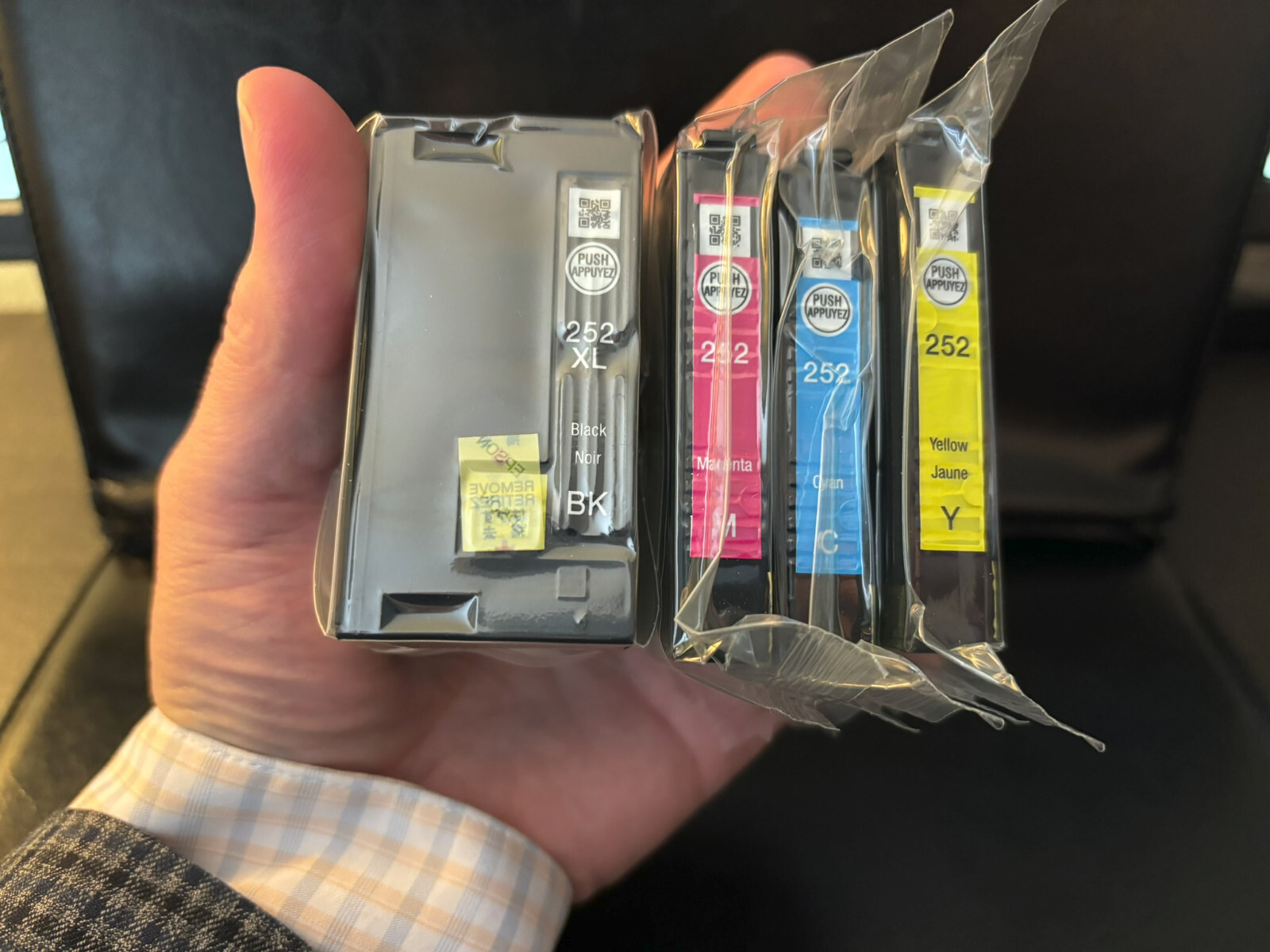 Epson 252XL/252 T252XL-BCS Ink Cartridges 4-Pack Combo NEW SEALED GENUINE EPSON