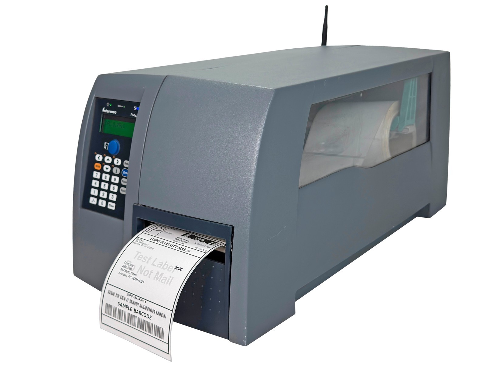 Intermec EasyCoder PM4i Thermal Transfer Barcode Label Printer WiFi LAN USB