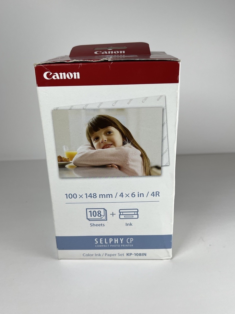 Sealed Canon Selphy 108 sheets Color Ink Paper Set KP-108IN