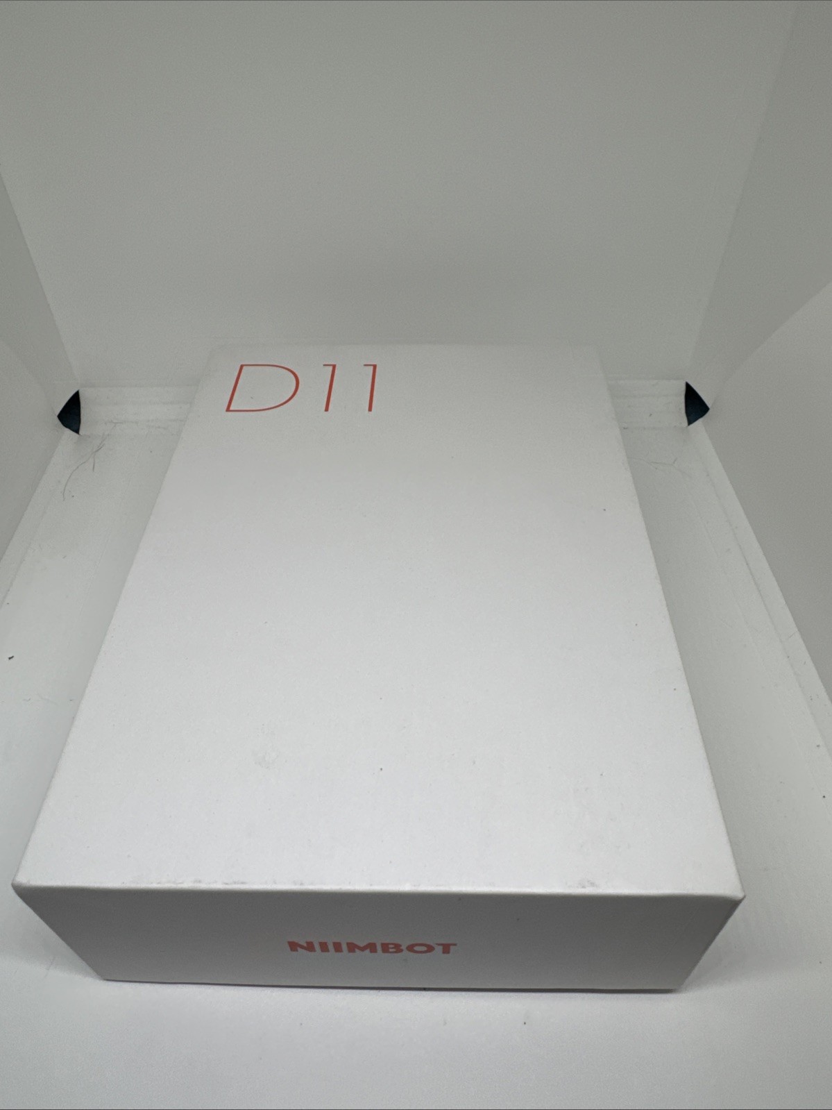 New Open Box NIIMBOT D11 Label Maker Thermal Print with Thermal Tape Light Blue