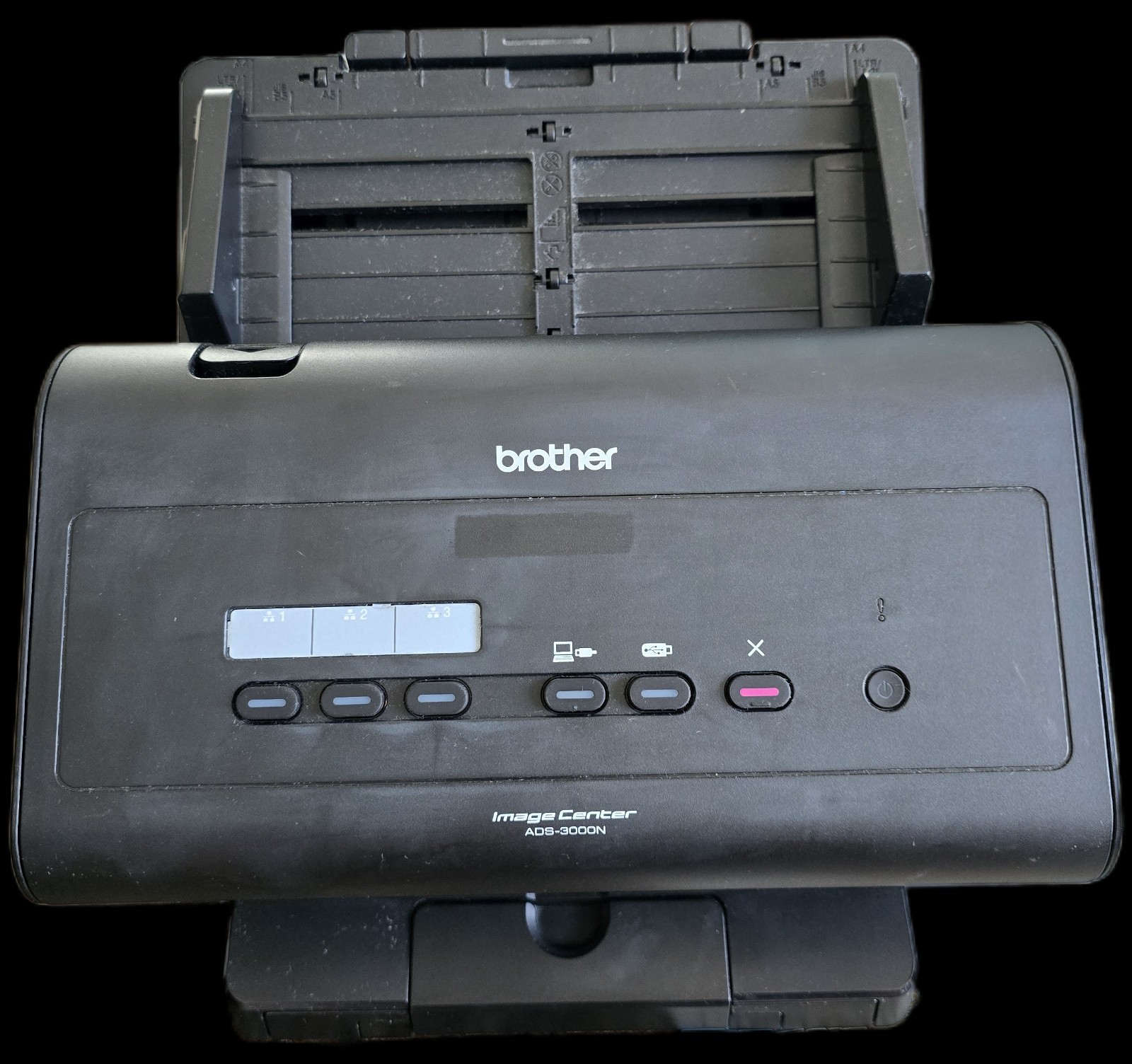 Brother ImageCenter ADS-3000N Scanner – Black – Tested And Works – Power Cord