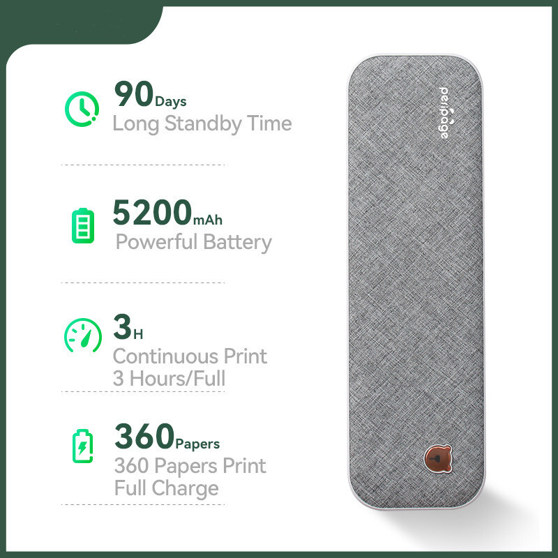 PeriPage A40 Printer – Print Anywhere, Anytime, with Ease