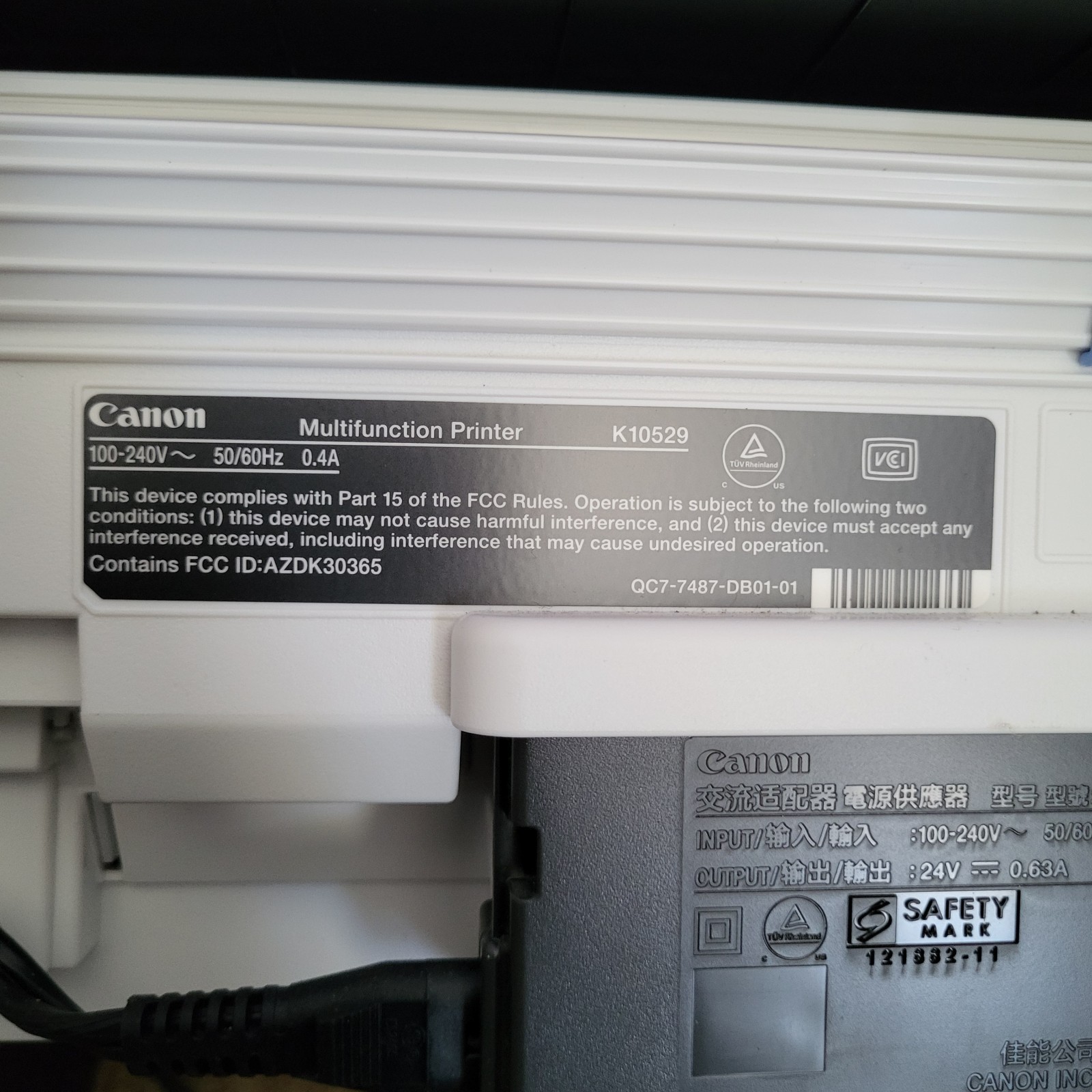 Canon PIXMA Wireless All-In-One Printer TS3522 + USB Type A Male To B Male Cable