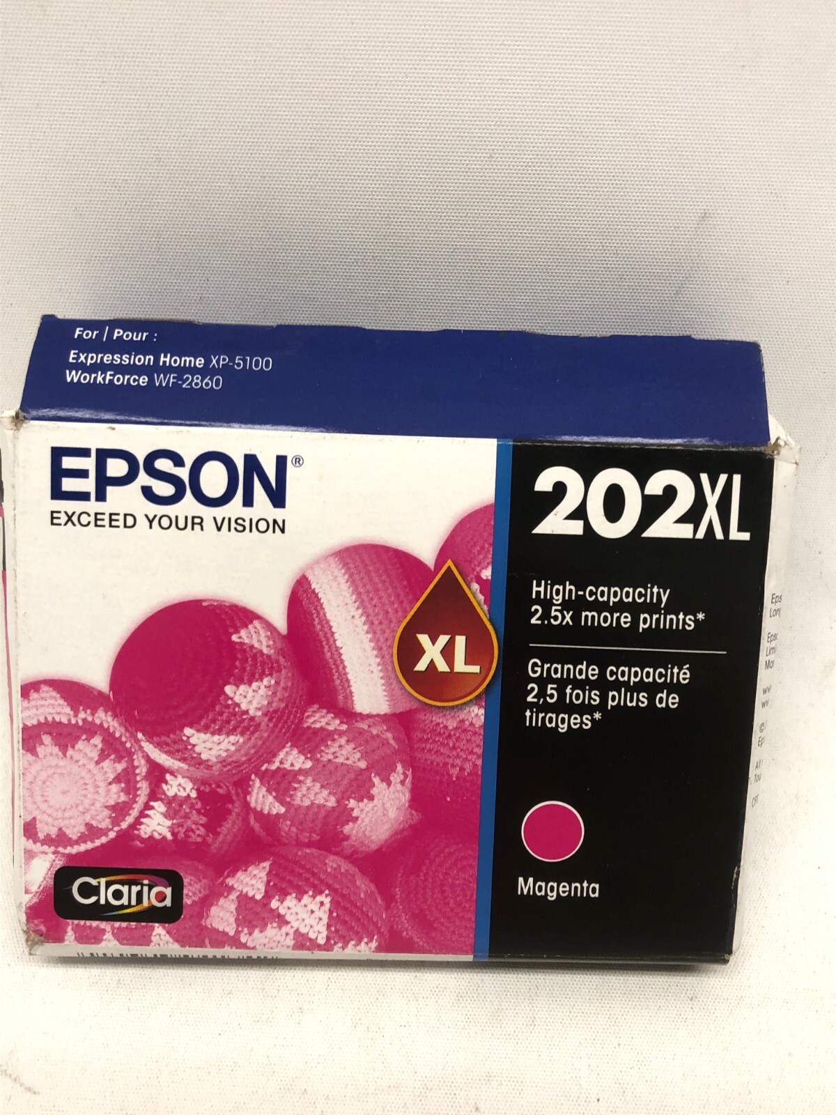 Epson 202XL Magenta Ink Cartridge Exp 02/2026 New