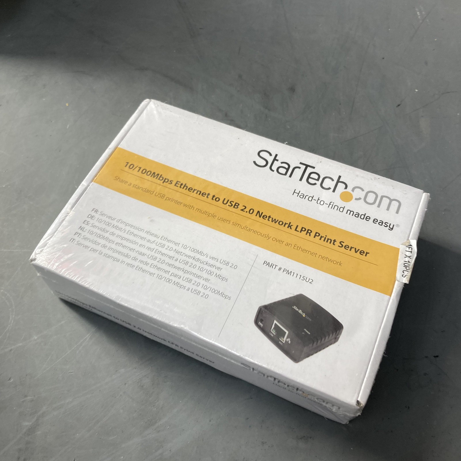 StarTech PM1115U2 USB 2.0 Network LPR Print Server RJ45 Ethernet NEW Sealed