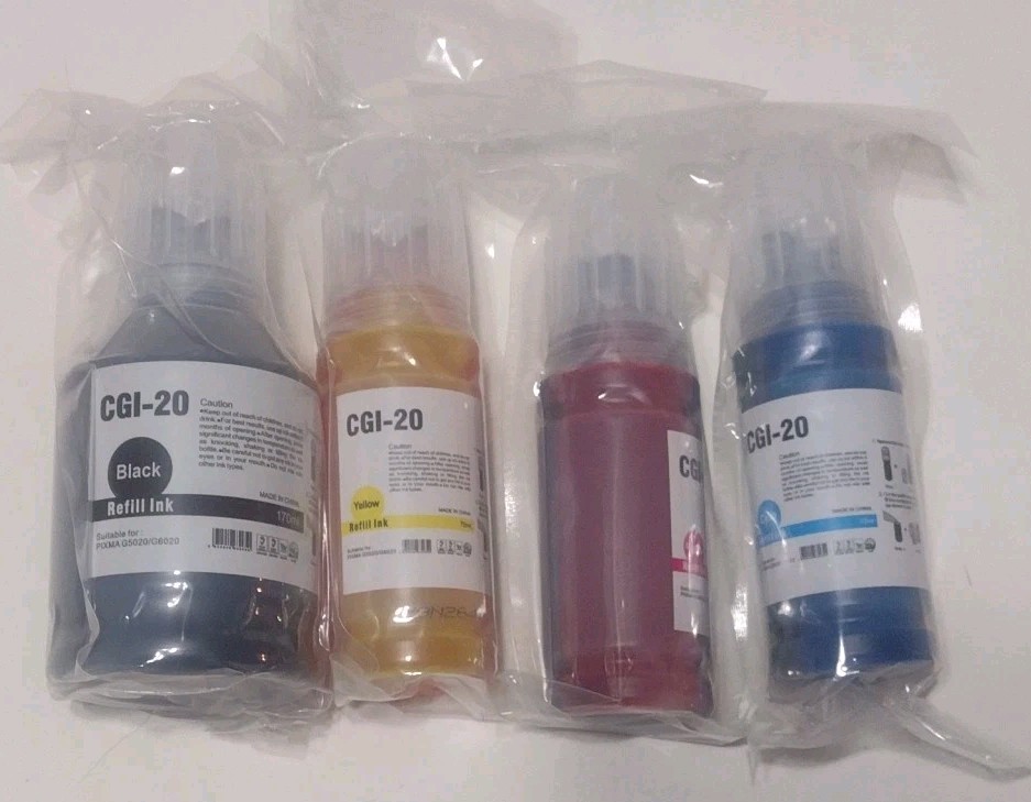 GI-20 Refill Ink Kit Suitable For PIXMA G5020 G6020