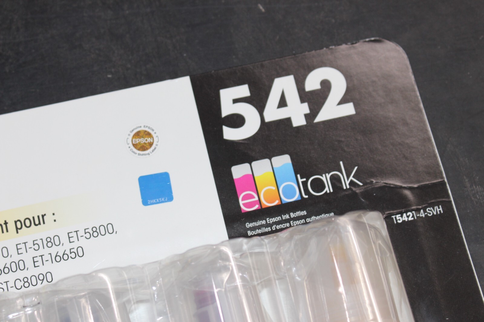 Epson 542 Ecotank Ink – BLK/Cyan/Yellow/Magenta EXP: 05/2028+ T5421-4-SVH